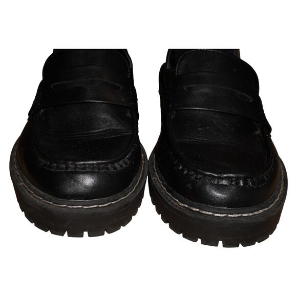 Torrid Chunky Lug Loafers Black Platform Slip-On Shoes Women’s 10 WW - Picture 9 of 12